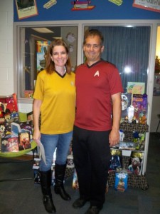 Amy and Al Doss came in tow as a Star Trek couple. 