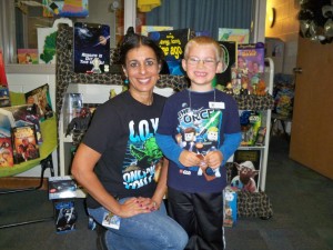 Tammie Soccio (aka Princess Leia) and Collin Fargo celebrate Sci Fi Day. 