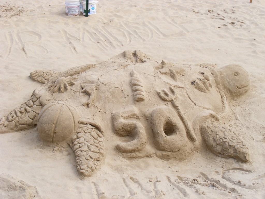 Virginia Beach Middle School's Sandsculpting Team earned first place in the "School Division - Middle" category at the 2013 Virginia Beach Neptune Festival. 