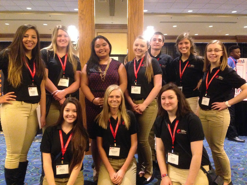 Kellam's Future Educator's Association took third place in a recent national competition. Pictured here are (front row, from left to right): Thea Fraser, Kimmie Kerstiens, Abby Reed; back row from left to right, Marissa Barrios, Maddie Phillips, Abby Marapao, Erin George, Jake Lepkowski, Meagan Vassilakis, and Sarah Kensy