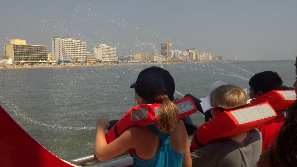 Shooting the water cannons