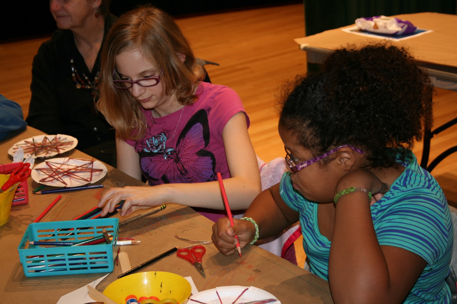Salem Middle students took part in MOCA's Student Art Start (SAS) program and were able to make art of their own. 