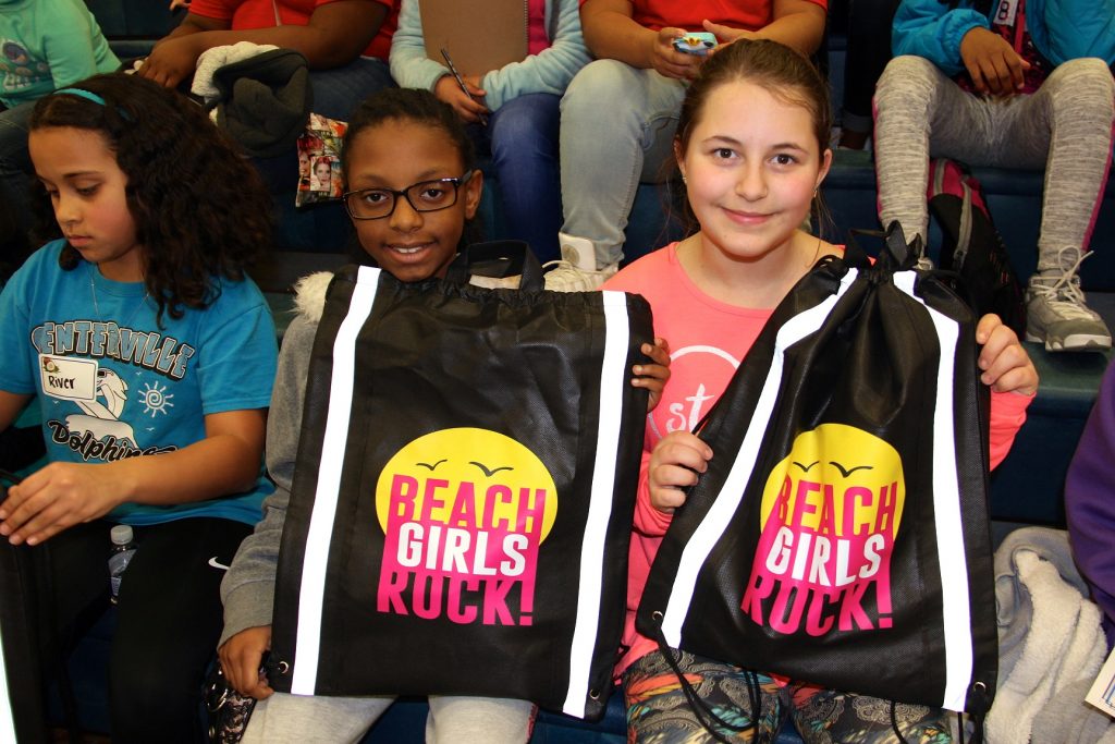 2 students at Beach Girls Rock event